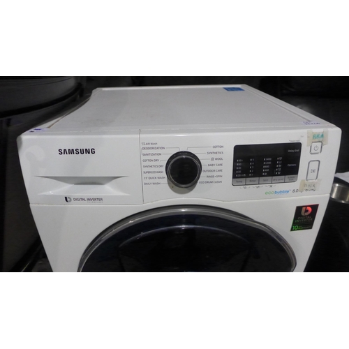 3577a - Samsung Wash/Dry Addwash Washing Machine (model:- WD80K5410OW), RRP £499.99 + VAT (242-4) * This lot... 