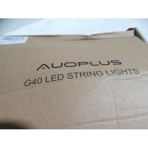 3073 - Auoplus G40 LED string lights-powered/waterproof