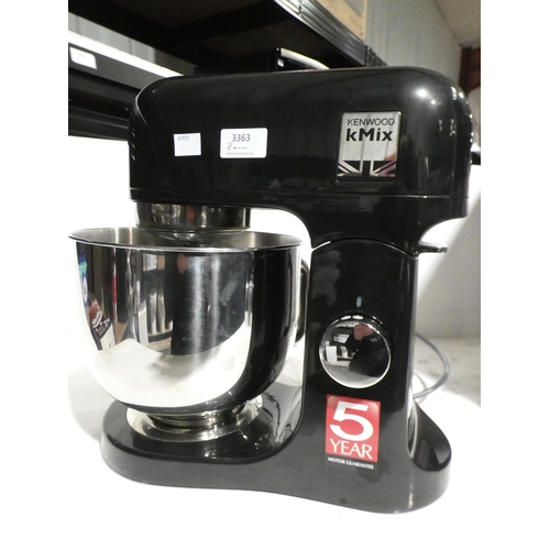 3363 - Kenwood KMix Standmixer (model:- KMX750AB), RRP £189.99 + VAT (242-263) * This lot is subject to VAT