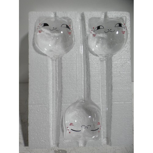 3083 - 3 pc cat shaped, indoor plant drip feeder