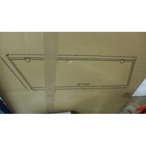 2263 - 760mm hinged shower door - boxed unused