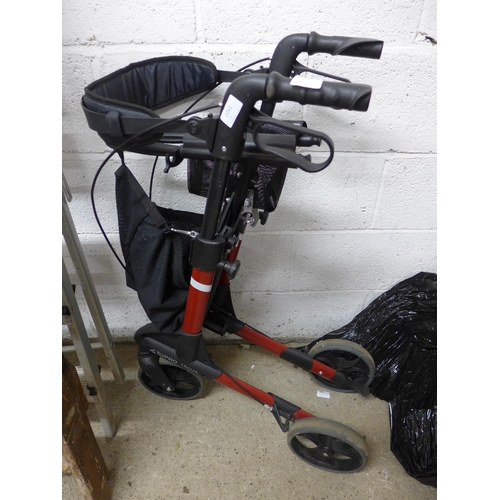 2262 - Topro Troja 4-wheel folding disability walker