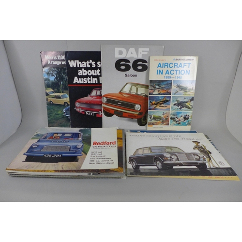 670 - 1950's and 1960's Motoring brochures including Mini