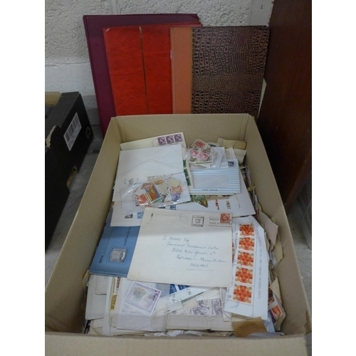 692 - Stamps; large box of stamps, covers, etc.