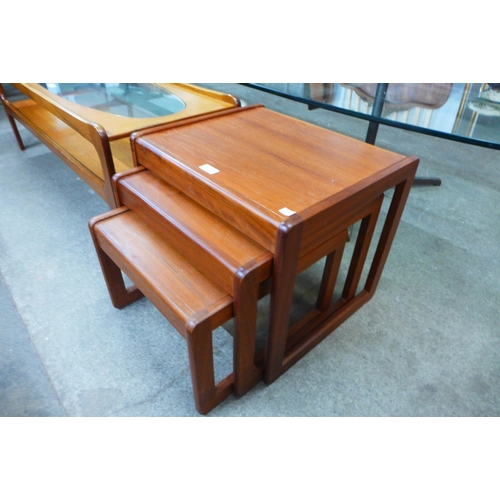 115 - A Danish teak nest of tables