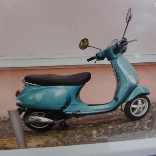 1336 - A Caroline Mint, Scooter framed print, 30 x 40 (PPR5419912)   #