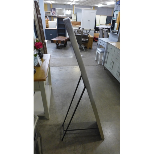 1434 - A silver framed cheval dressing mirror, H 151cms (M39929)   #