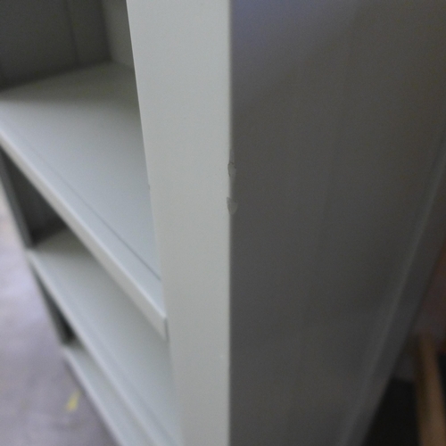 1480 - A Hampshire grey painted and oak large bookcase (marked) * this lot is subject to VAT