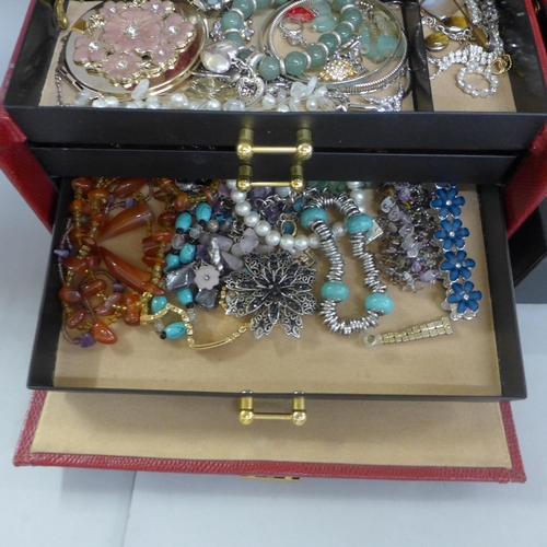 679 - Two cases of costume jewellery