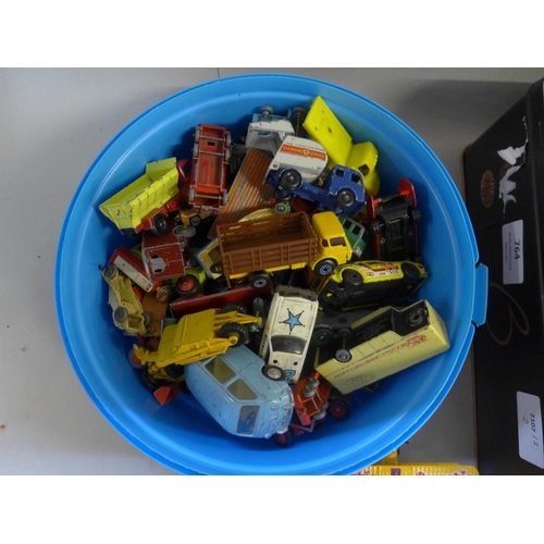 764 - A collection of die-cast model vehicles including Lledo, Matchbox, Tri-ang, etc., playworn