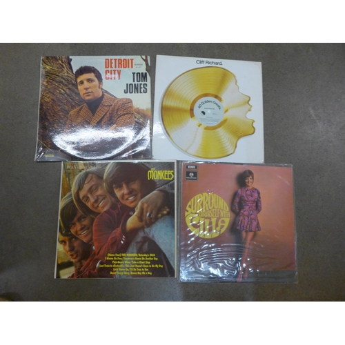 781 - A collection of 1960's LP records including The Monkees, Everly Brothers, Cliff Richard, Tom Jones a... 