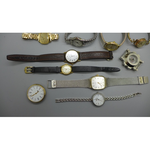 923 - A lady's Omega De Ville wristwatch and other watches