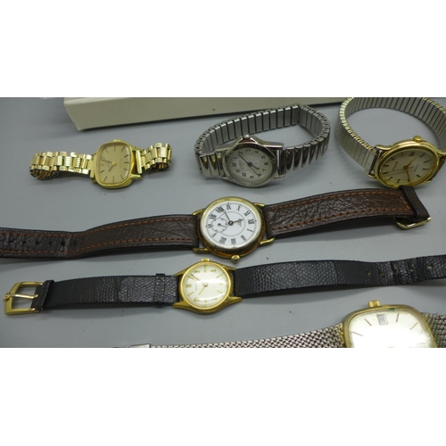 923 - A lady's Omega De Ville wristwatch and other watches