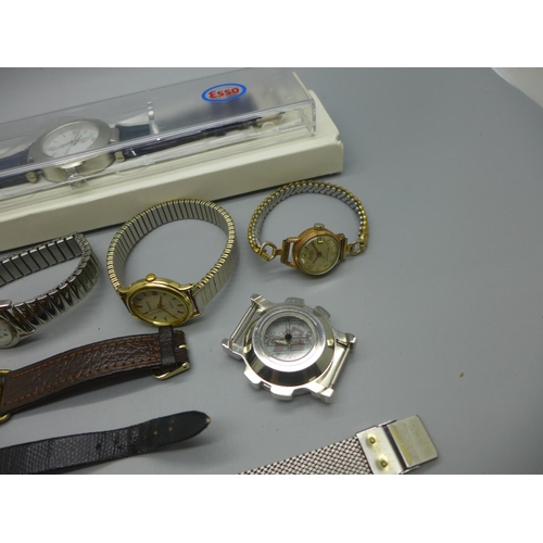 923 - A lady's Omega De Ville wristwatch and other watches
