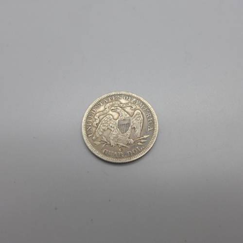 986 - Georgian, Victorian and other coins including five 19th Century U.S.A. coins with one 1876 Carson Ci... 