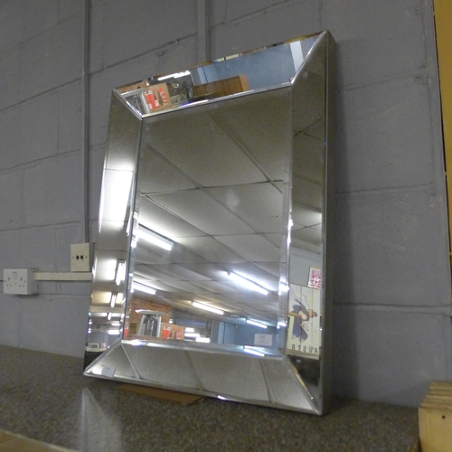 1537 - A rectangular mirror * this lot is subject to VAT