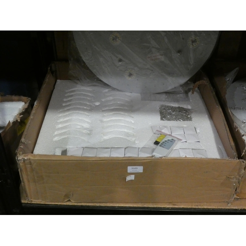 3103 - A LED flush mount ceiling light, chandelier style * this lot is subject to VAT