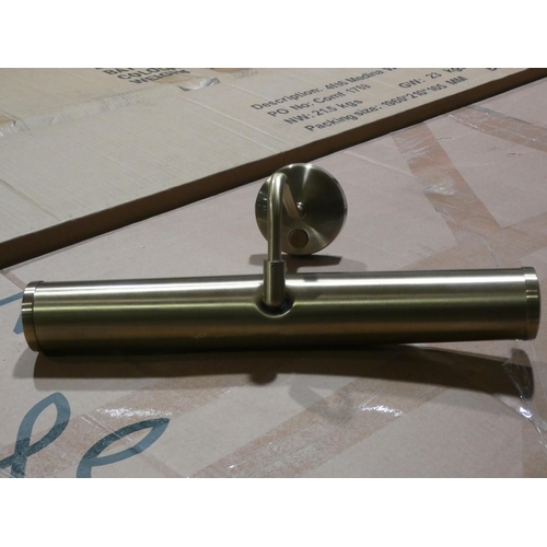 3134 - A brushed gold effect 3-way drop pendant light and a domed glass table lamp * this lot is subject to... 