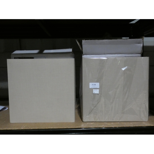 3138 - A pair of taupe, 1-light wall lamps * this lot is subject to VAT