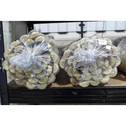 3148 - Two Bags of Easy Fix rolled garden border edging:- 180 x 15cm (4 rolls in each bag) * this lot is su... 