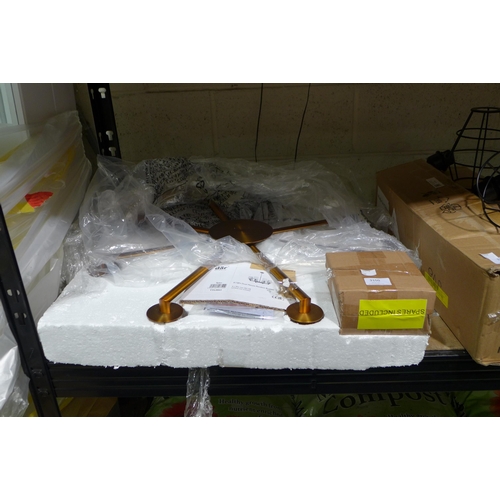 3150 - A bronze effect 8-way dual mount pendant light * this lot is subject to VAT