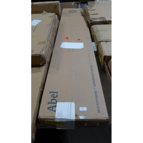 3165 - Superking metal platform bed * This lot is subject to VAT