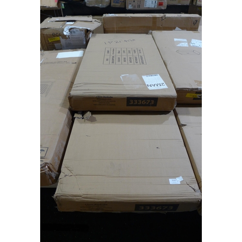 3167 - Black 2-door wardrobe (boxed, 2 of 2) * This lot is subject to VAT