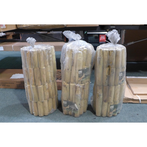 3 Bags of Easy Fix garden border roll/edging 15cm x 180cm 4 rolls