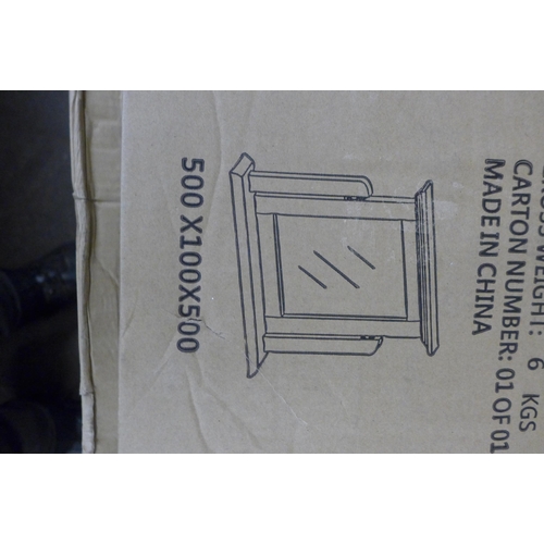 1540 - A trinket mirror boxed unchecked *This lot is subject to VAT