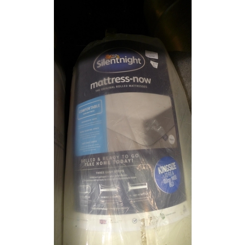 3177 - Kingsize Silentnight foam mattress to fit a 150cm wide bed * This lot is subject to VAT
