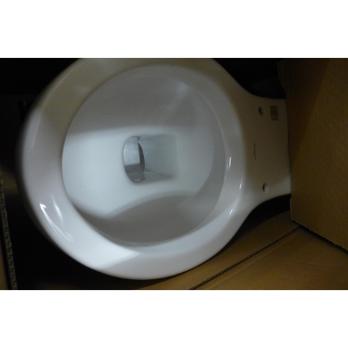 2109 - Burlington close-coupled strap pan toilet bowl - boxed & unused