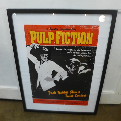 1328 - A Pulp Fiction, Twist Contest framed print, 60 x 80 (PPR4025421)   #