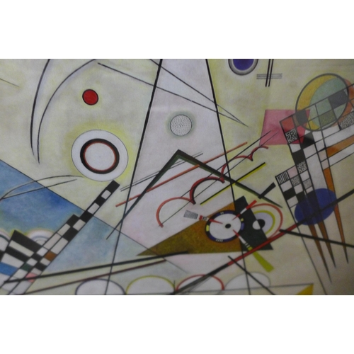 1330 - A Wassily Kandinsky, Composition VIII framed print, 60 x 80 (PPR5125021)   #