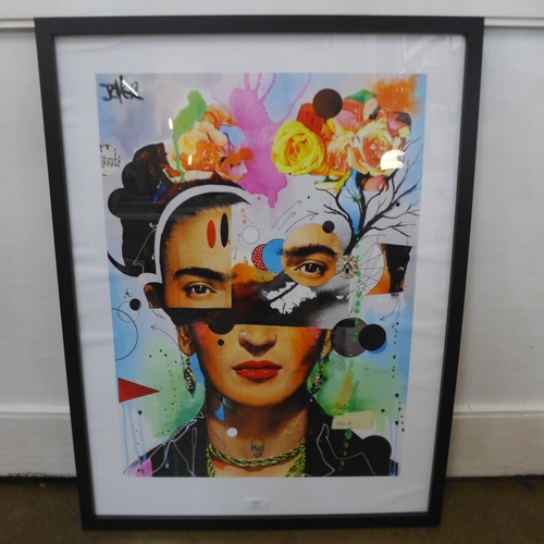 1331 - A Loui Jover, Kahlo Anaylitica framed print, 60 x 80 (PPR5125021)   #