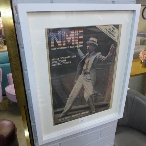 1370 - A 1980's framed NME cover featuring Kid Creole