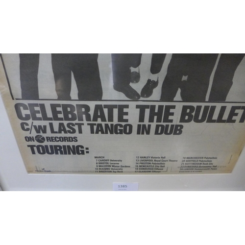 1371 - A 1980's NME framed advert for The Selecter - Celebrate the Bullet single