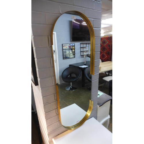 1383 - A bronze portrait mirror, H 110cms, (JRG4343)   #