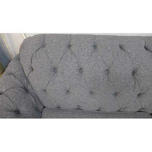 1324 - Bordeaux Four Seater 'Dusk' Fabric Button Back Sofa,( scuff to back ) original RRP £791.66 + VAT (40... 