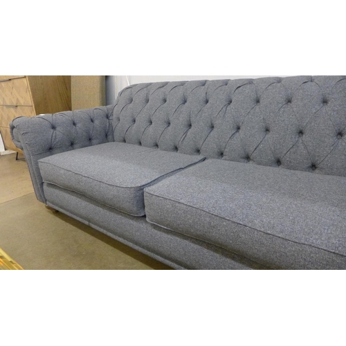 1324 - Bordeaux Four Seater 'Dusk' Fabric Button Back Sofa,( scuff to back ) original RRP £791.66 + VAT (40... 