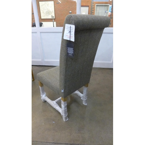 1327 - A Harris tweed side chair