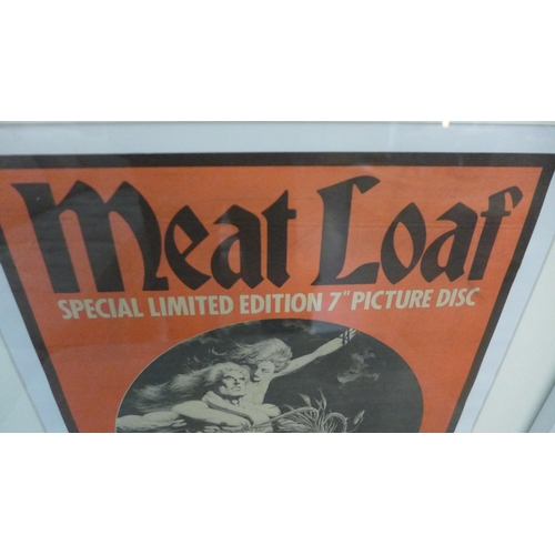 1367 - A 1980's music paper advert/poster for Meat Loaf, Dead Ringer 7