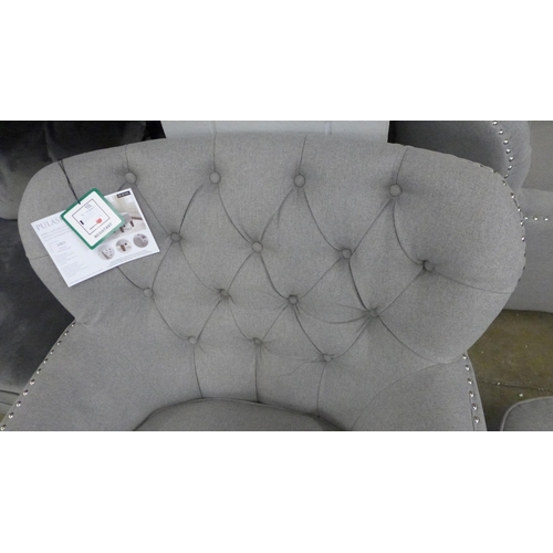 1457 - Home Meridian Fabric Chair With Ottoman, original RRP £374.91 + VAT  * This lot is subject to VAT