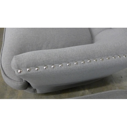 1457 - Home Meridian Fabric Chair With Ottoman, original RRP £374.91 + VAT  * This lot is subject to VAT