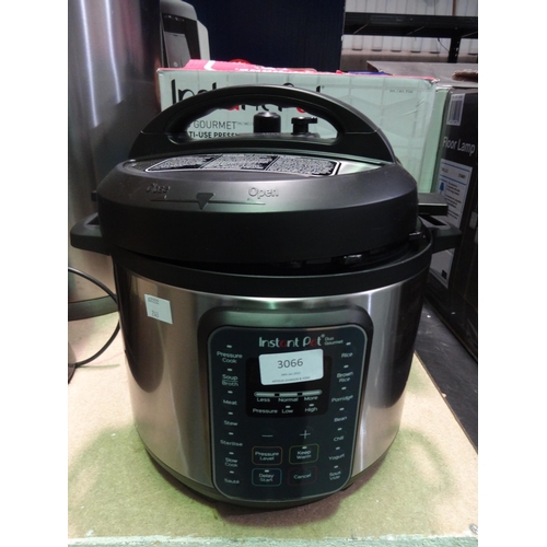 3066 - Instant Pot Duo Gourmet multi-use pressure cooker   (243-237) * This lot is subject to VAT