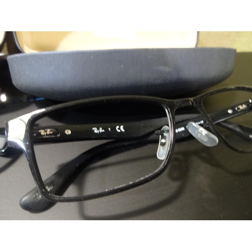 3071 - Rayban Black Metal Glasses and Pair of Prada Black Metal Glasses, original RRP £116.85 + VAT  (243-4... 