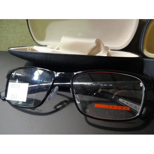 3071 - Rayban Black Metal Glasses and Pair of Prada Black Metal Glasses, original RRP £116.85 + VAT  (243-4... 