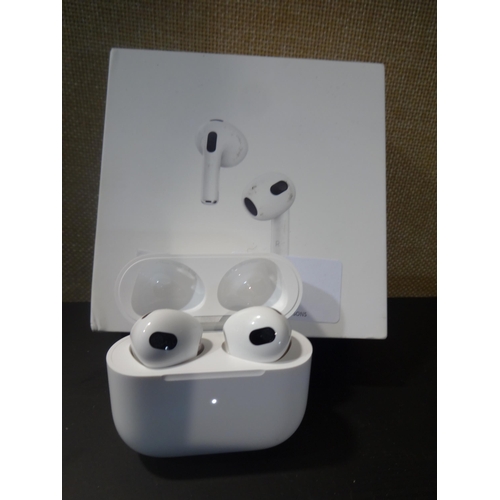 3080 - Airpods (3rd Gen) & Case (model:- MME73ZM/A), original RRP £129.99 + VAT (243-434) * This lot is sub... 