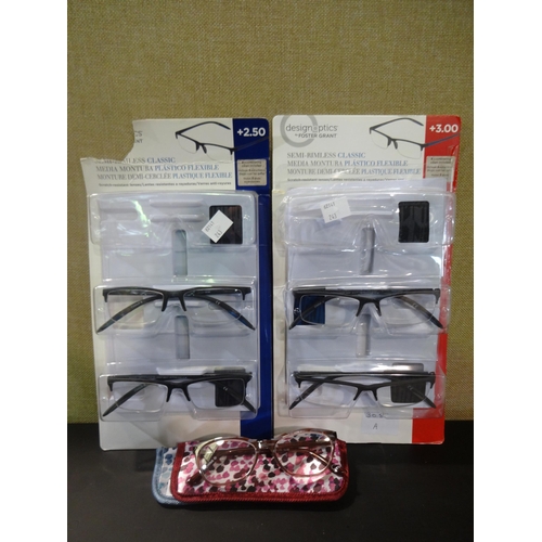 3083a - FGX Plastic Mix +2.50 Ready Reader Glasses (243-181, 185) * This lot is subject to VAT