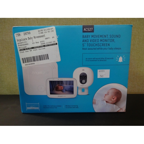 3087 - Angelcare Baby Movement Video Monitor (model:- AC527), original RRP £158.33 + VAT (243-299) * This l... 