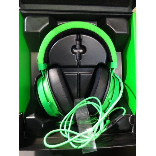 3089 - Razer Gaming Headset (Kraken Green) (243-314) * This lot is subject to VAT